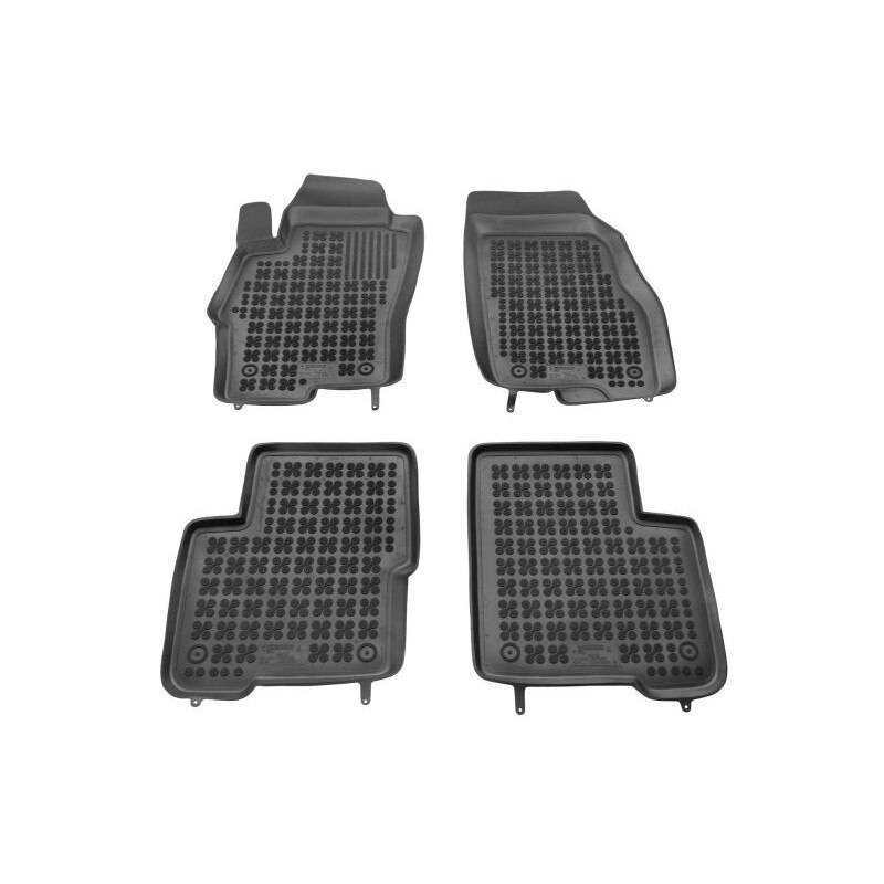 Set 4 covorase auto tip tavita, Cauciuc, pentru FIAT LINEA 05.07- SALOON, Negru