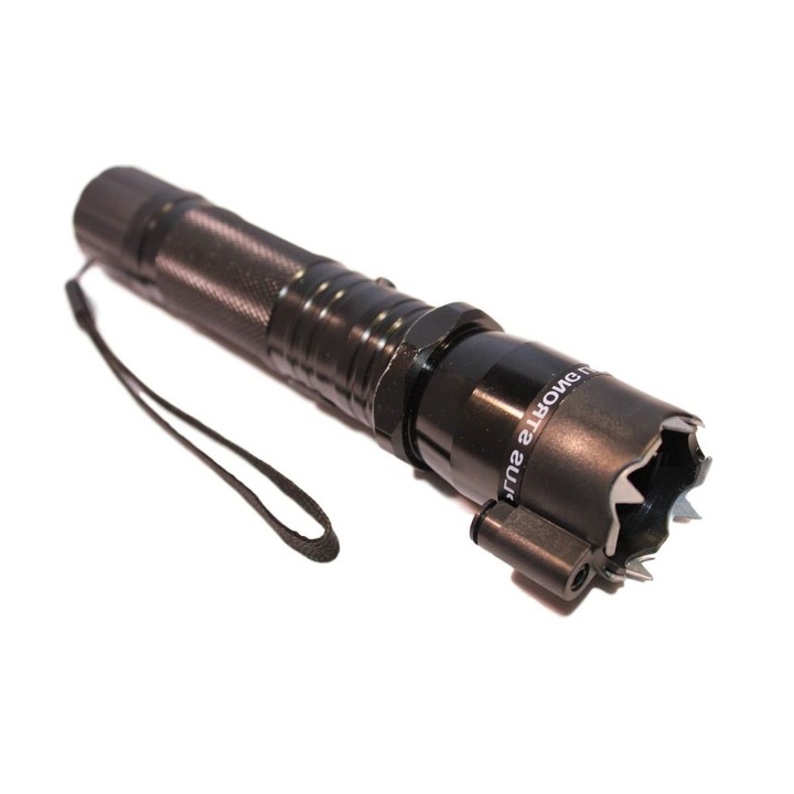 Lanterna cu laser si electrosc metalica si husa cu prindere la curea