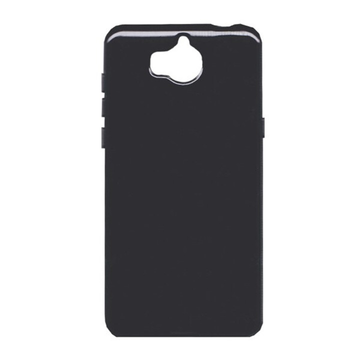 Gigapack szilikon mobiltelefon tok, matt, fekete, kompatibilis: Huawei Y5, 2017, / Y6, 2017