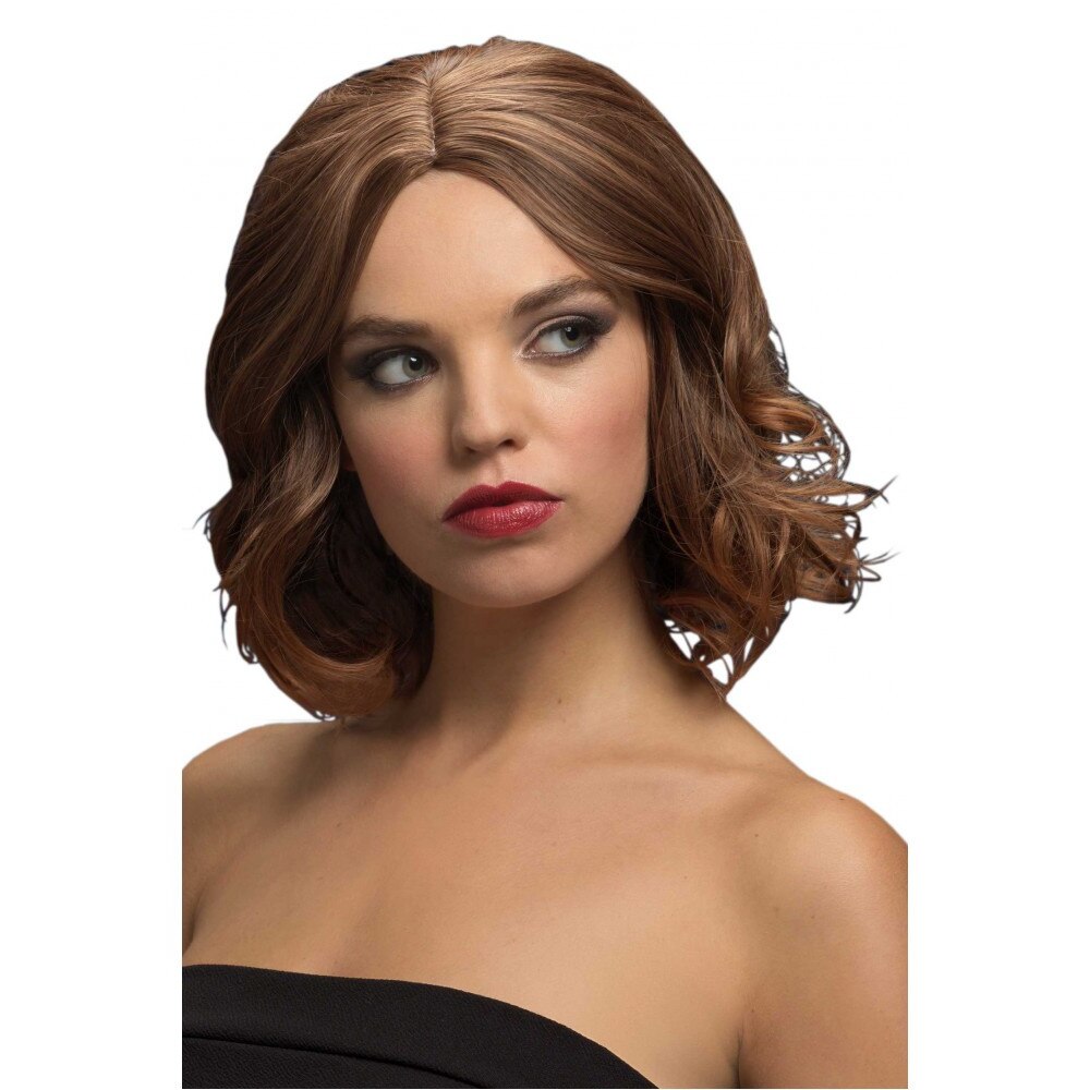 Peruca castaniu deschis de lux Olivia