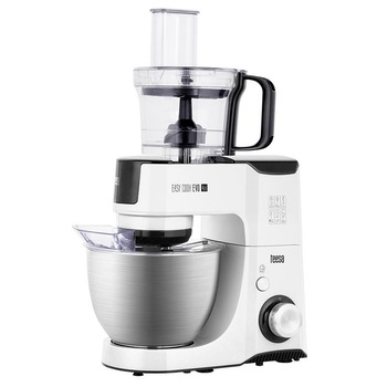 Robot de bucatarie multifunctional Teesa A40, 1000 W, Bol 4.5 l, Vas blender 1,25 l, recipient tocare 1,25 l Afisaj LCD Robot de bucatarie multifunctional Teesa A40, 1000 W, Bol 4.5 l, Vas blender 1,25 l, recipient tocare 1,25 l Afisaj LCD