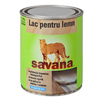 Lac pentru lemn, savana pe baza de apa, 0.75 l, teak Lac pentru lemn, savana pe baza de apa, 0.75 l, teak