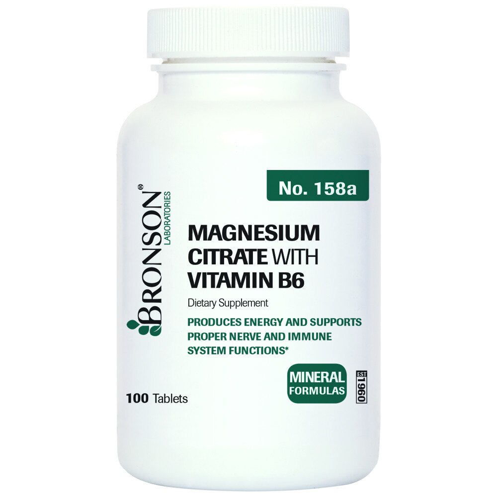 MAGNEZIU cu B6 - BRONSON - 100 tablete - Made in USA