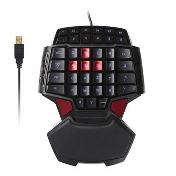 Tastatura Gaming - Game Pad, Iluminata, Compacta, Model SoundVox™ T9, Negru Tastatura Gaming - Game Pad, Iluminata, Compacta, Model SoundVox™ T9, Negru
