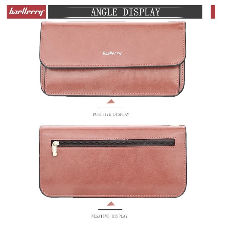 Portofel dama Baellerry BTG-233ZX-5523 , Negru , Piele