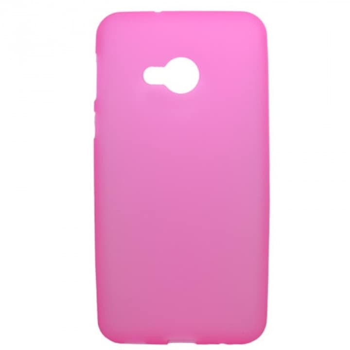 Husa de protectie pentru spate pentru telefon din cauciuc / silicon (cadru mat, lucios) Roz [HTC U Play]