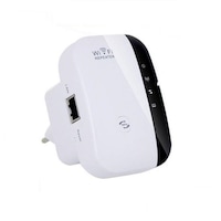 Mini Router Wireless-N / Repeater, Amplificator Semnal WI-FI, WR-08, 300Mbps, Alb-Negru