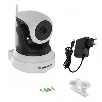 Camera Video IP Starcam Cu aplicatie pe Telefon, Wi-Fi, 720P HD , Culoare Alba ,Unghi vedere 90° , Night Vision, senzor miscare marca Sony , Suport Card Memorie , Microfon cu 2 cai , Notificari prin e-mail Camera Video IP Starcam Cu aplicatie pe Telefon, Wi-Fi, 720P HD , Culoare Alba ,Unghi vedere 90° , Night Vision, senzor miscare marca Sony , Suport Card Memorie , Microfon cu 2 cai , Notificari prin e-mail