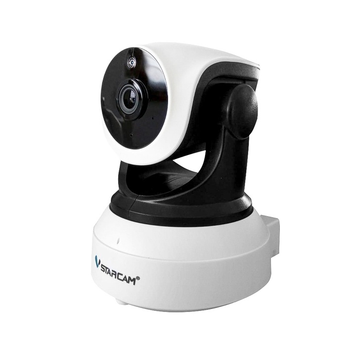 Starcam IP Kamera, telefonos alkalmazással, Wi-Fi, 720P HD, 90 ° -os látószög, éjszakai mód, Sony mozgásérzékelő, memóriakártya tartó, kétutas mikrofon, e-mail értesítések, fehér
