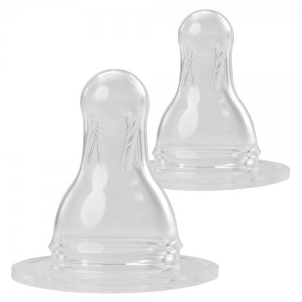Tetine din silicon rotunde pentru lapte, 0-24 luni, 17302, Baby Nova
