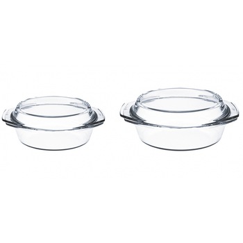 Set vase termorezistente Simax, 1L, 1,5 L cu capac, 4 piese Set vase termorezistente Simax, 1L, 1,5 L cu capac, 4 piese