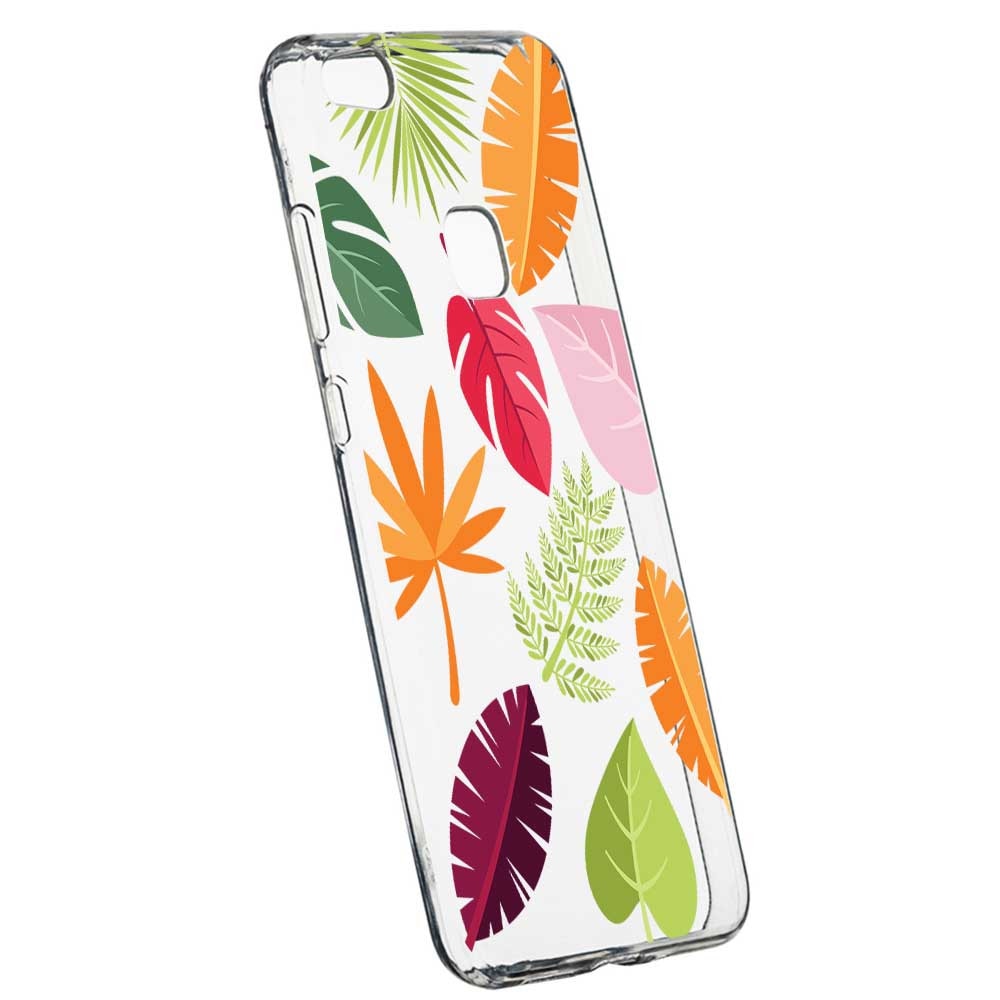 Husa Silicon, Transparent, Slim, Toamna, Frunze, 151, Huawei P10 LITE