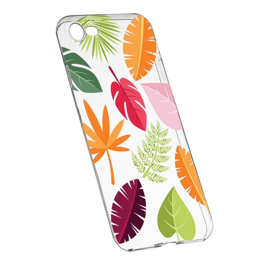Husa Silicon, Transparent, Slim, Toamna, Frunze, 151, Apple iPhone 7 / 8