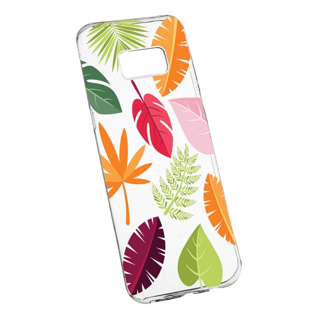 Husa Silicon, Transparent, Slim, Toamna, Frunze, 151, Samsung Galaxy S8 Plus