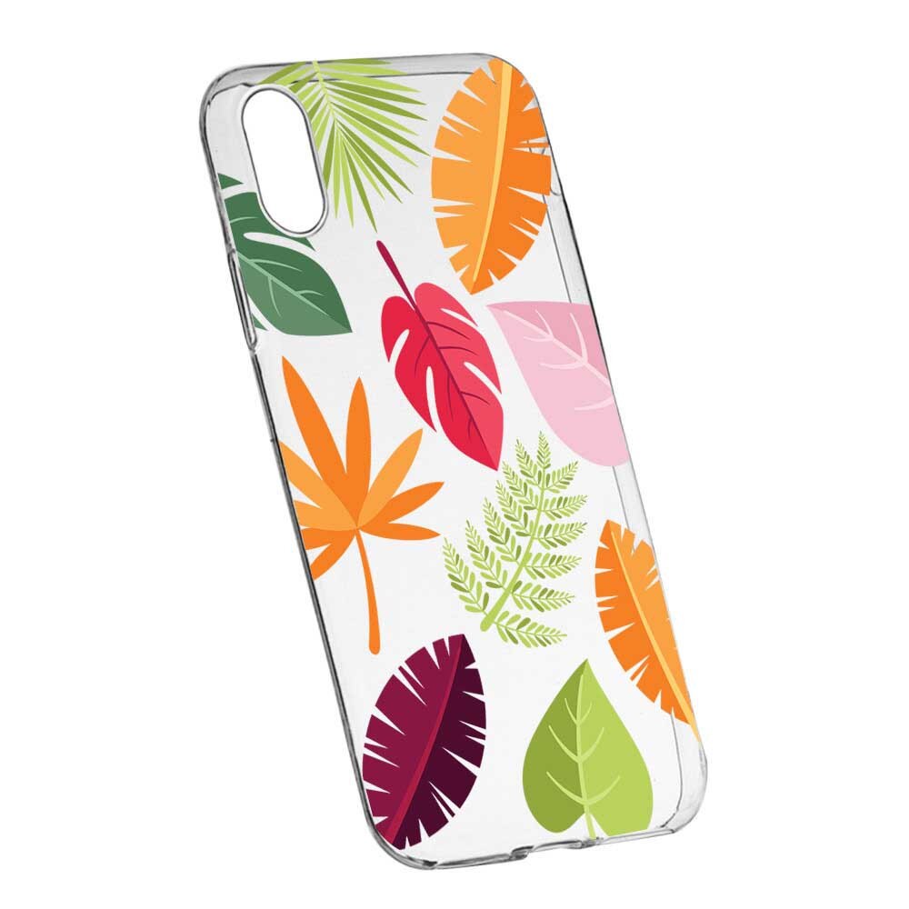 Husa Silicon, Transparent, Slim, Toamna, Frunze, 151, Apple iPhone X