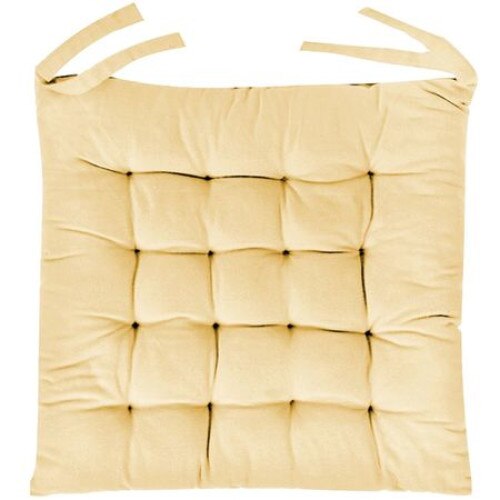 Perna iMK® pentru scaun, Design modern, Confortabila, Bej, Patrata, 38x38 cm