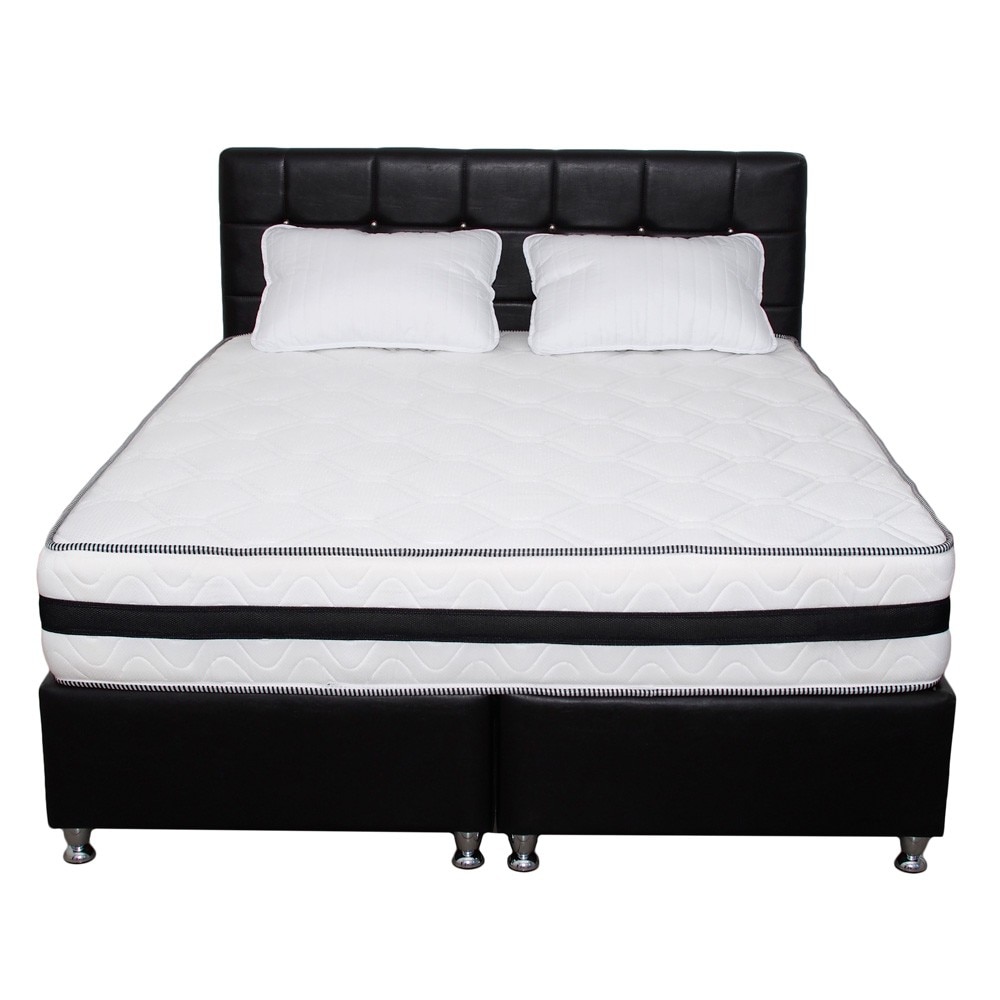 Set Saltea Super Lux Ortopedica IRIS plus 2 perne microfibra 50x70, 180x200x26