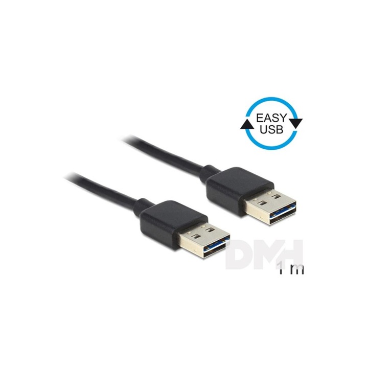 Delock 83460 EASY-USB 2.0-A apa > apa 1 m kábel