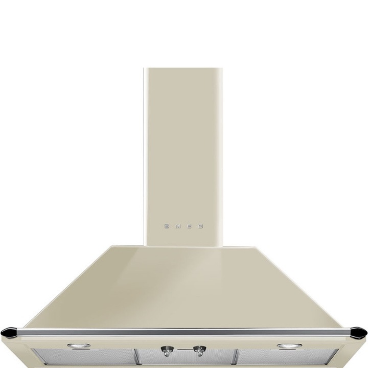 Hota decorativa Smeg Victoria KT90PE, 90 cm, 788 m3/h, crem