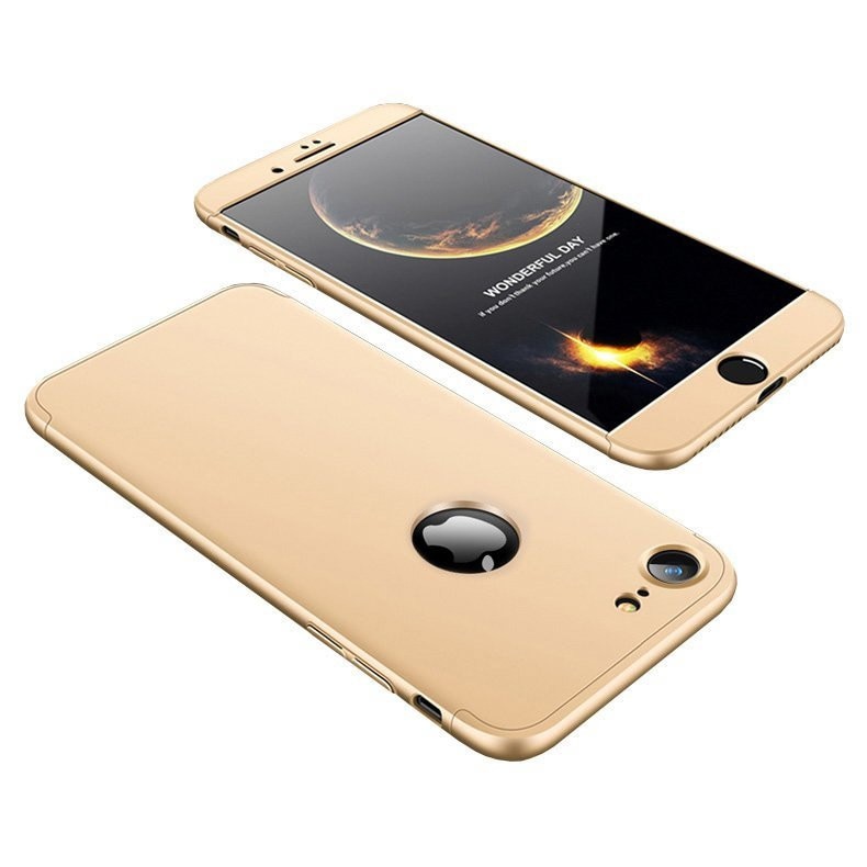 Husa Full cover GKK (fata + spate) pentru iPhone 7, aurie