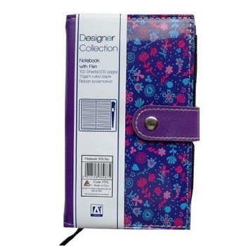 Agenda slim Floral cu pix Agenda slim Floral cu pix