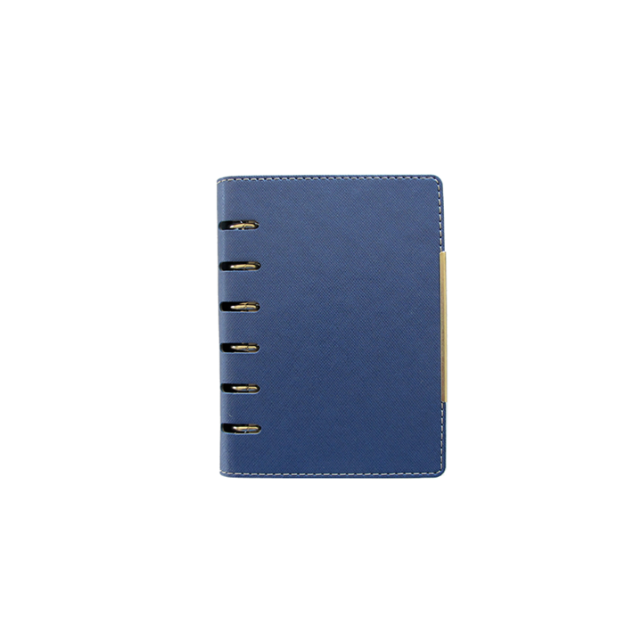 Тефтер без дата А6, механизъм с 6 халки, Alicante, тъмносин, 10130954