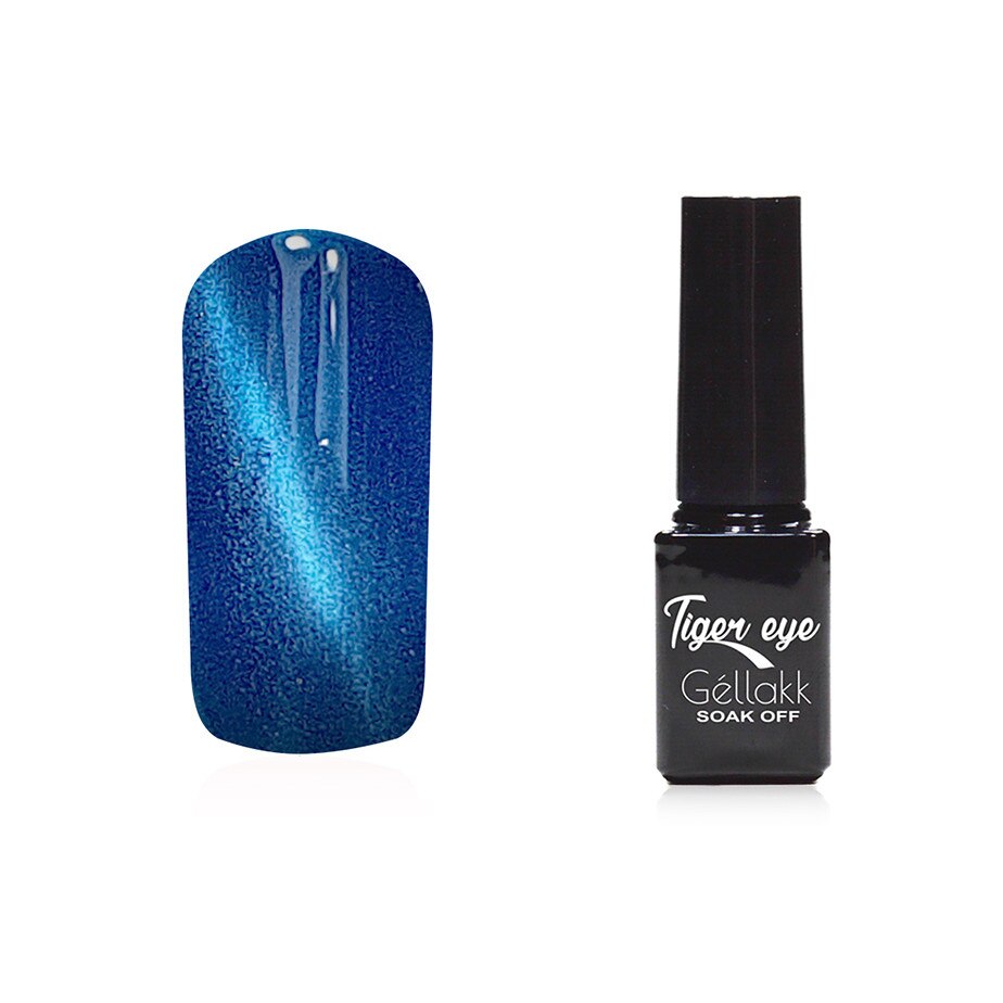 Oja semipermanenta 827 Tiger Eye, MoonbasaNails, Albastru, 5ml
