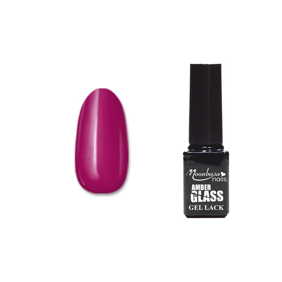 Lac de unghii gel MoonbasaNails, Amber Glass #461, 5ml, Magenta