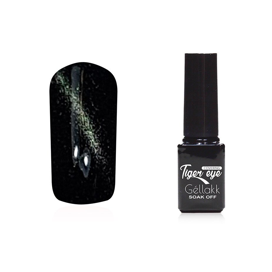 Oja semipermanenta 883 Tiger Eye, MoonbasaNails, Negru, 5ml