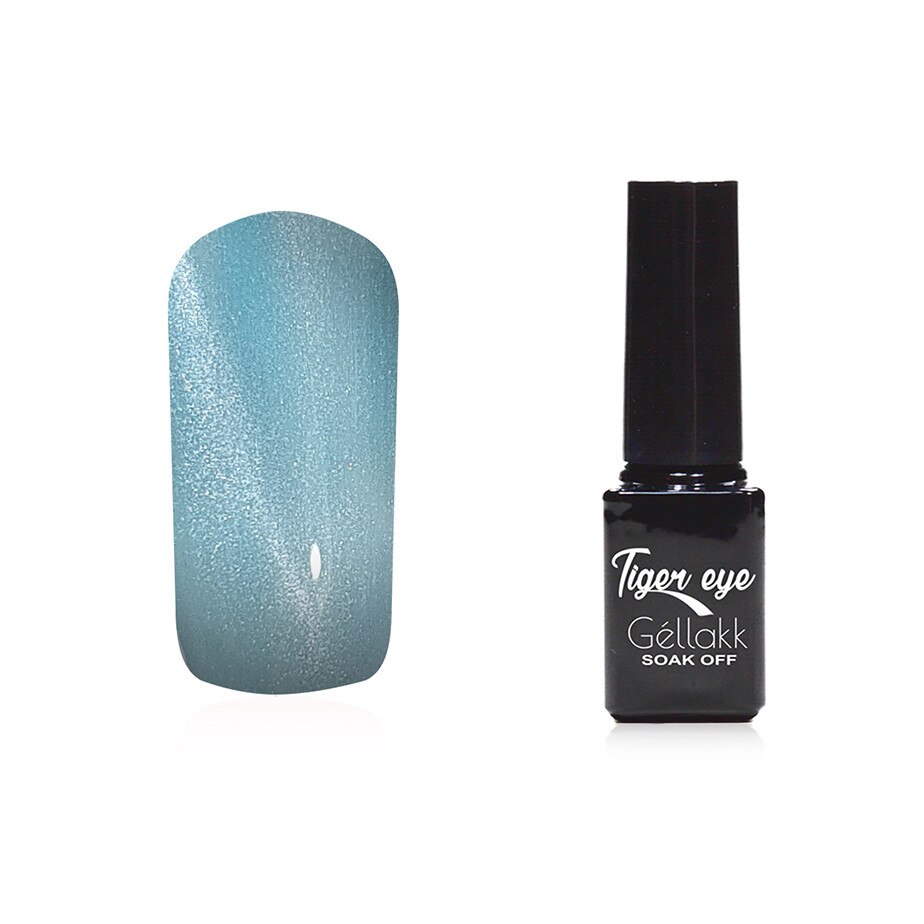 Oja semipermanenta 897 Tiger Eye, MoonbasaNails, Albastru, 5ml