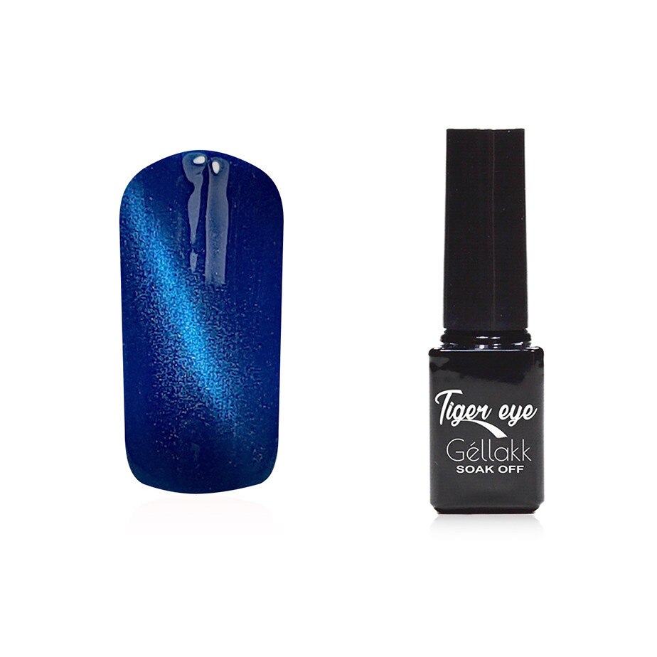 Oja semipermanenta 817 Tiger Eye, MoonbasaNails, Albastru, 5ml