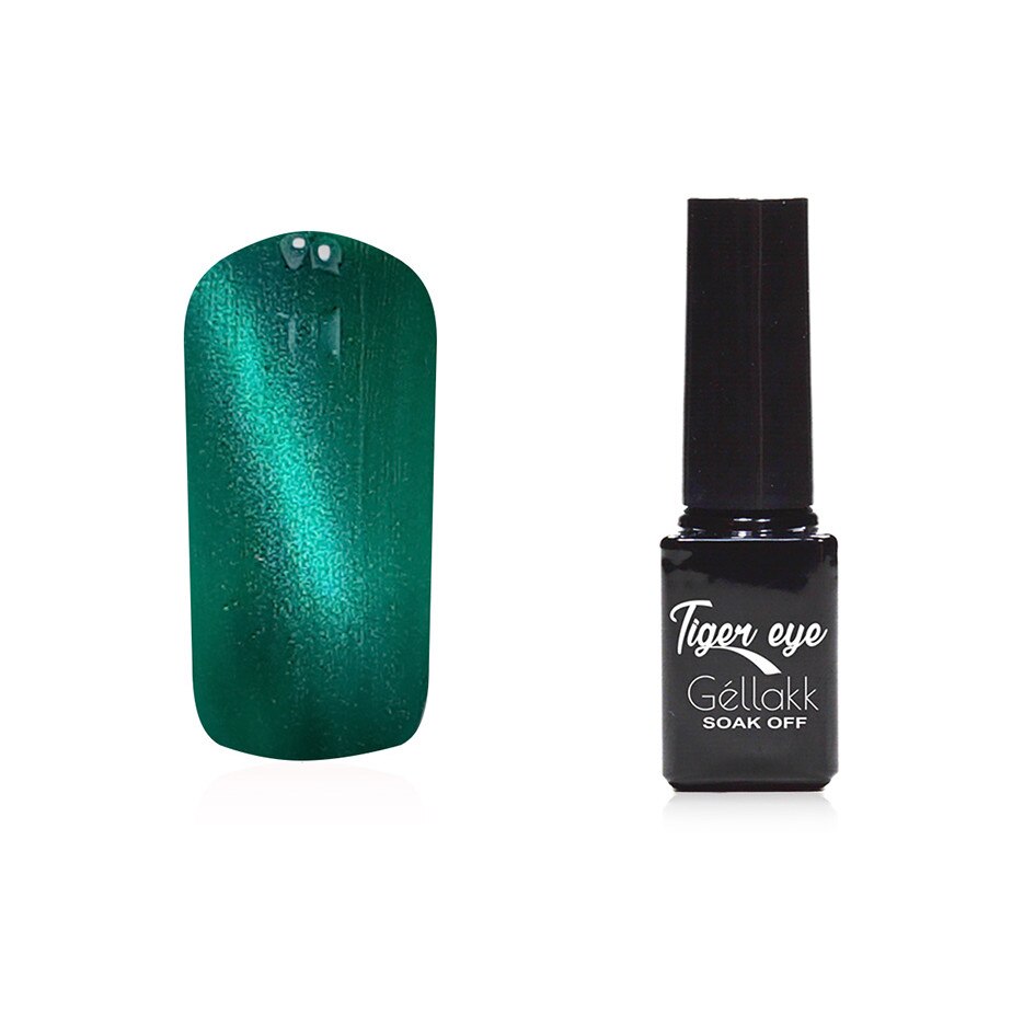 Oja semipermanenta 816 Tiger Eye, MoonbasaNails, Verde, 5ml