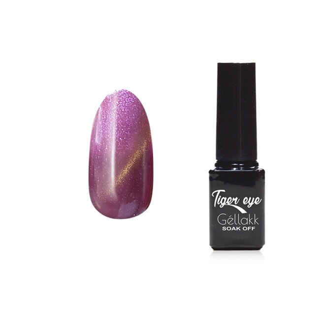 Oja semipermanenta 870 Tiger Eye, MoonbasaNails, Cuart roz/ Violet, 5ml