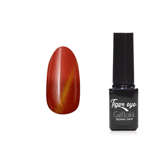 Oja semipermanenta 861 Tiger Eye, MoonbasaNails, Rosu, 5ml