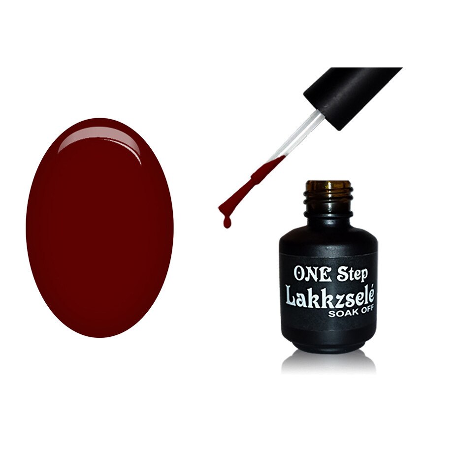 Oja semipermanenta One Step, MoonbasaNails, Aspect lucios, 246 Dark red wine, 5 ml