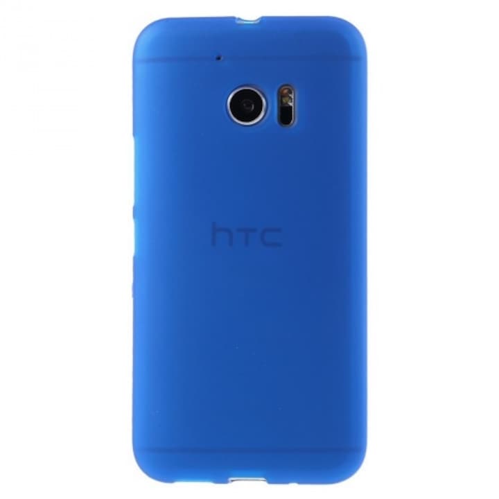 Hátlapvédő telefontok gumi / szilikon (matt, fényes keret), Kék [HTC 10]