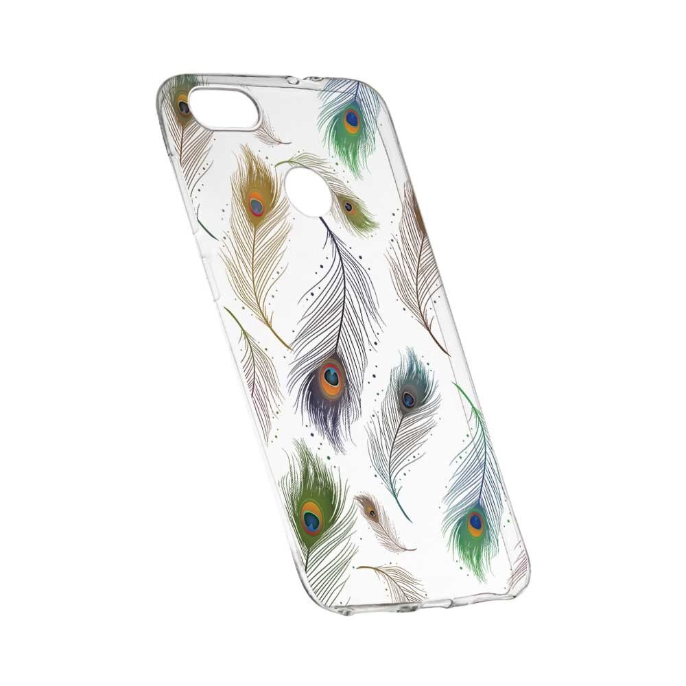 Husa Silicon, Transparent, Slim, Peacock, 152, Huawei Mate 9