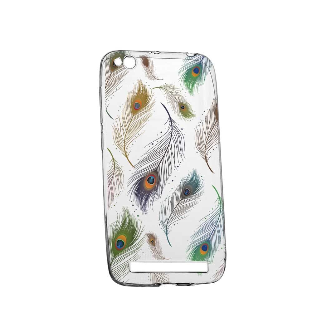 Husa Silicon, Transparent, Slim, Peacock, 152, Xiaomi Redmi 4A