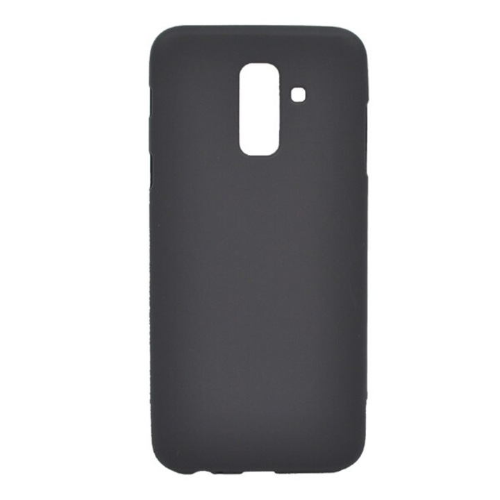 Gigapack szilikon mobiltelefon tok, matt, fekete, kompatibilis: Samsung Galaxy A6+, 2018, SM-A605F