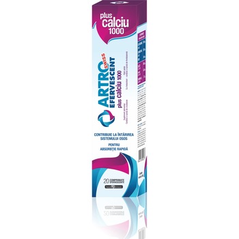 Artro Swiss Efervescent plus Calciu 1000, 1tub, 20 comprimate efervescente Artro Swiss Efervescent plus Calciu 1000, 1tub, 20 comprimate efervescente