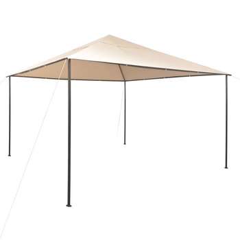 Pavilion foisor cort, vidaXL, Tesatura, 4 x 4 m, Bej Pavilion foisor cort, vidaXL, Tesatura, 4 x 4 m, Bej