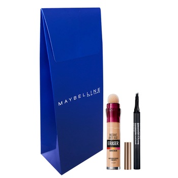 Set Maybelline New York: Corector de ochi cu efect anti-imbatranire Instant Anti Age Eraser Eye Light, Creion sprancene Brow Tattoo Micro Pen Tint 120 Medium Brown Set Maybelline New York: Corector de ochi cu efect anti-imbatranire Instant Anti Age Eraser Eye Light, Creion sprancene Brow Tattoo Micro Pen Tint 120 Medium Brown