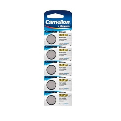 Baterii Camelion CR2025 3V litiu set 5 baterii