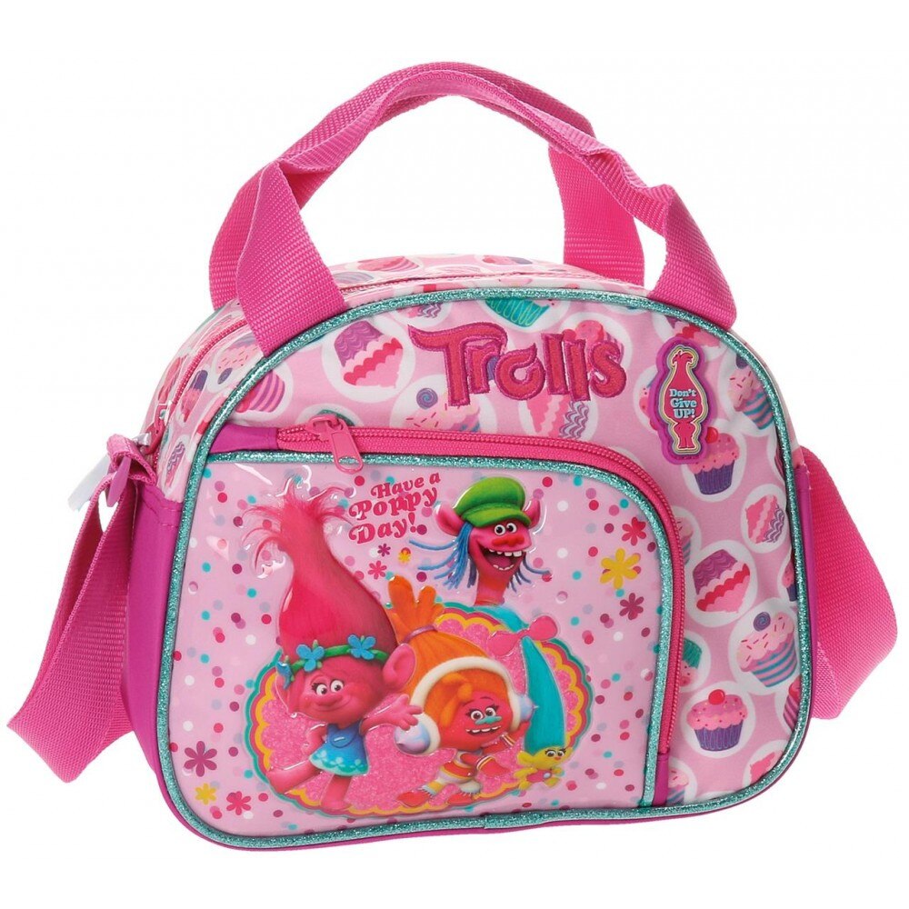 Geanta umar copii 23 cm, microfibra Trolls Happy