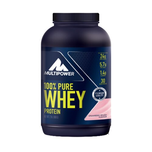 100% Whey Protein, Capsuni, Multipower 900g