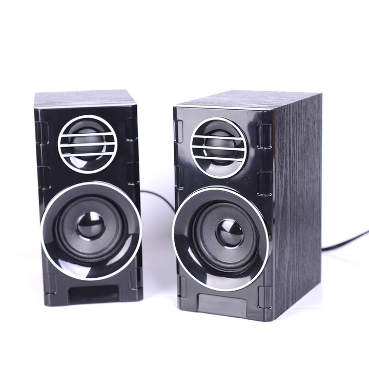 Компютърни колонки Royal FT-2031, USB 2.0, 2 x 3 W, 4 Ohm, 3.5 мм стерео жак за сигнал
