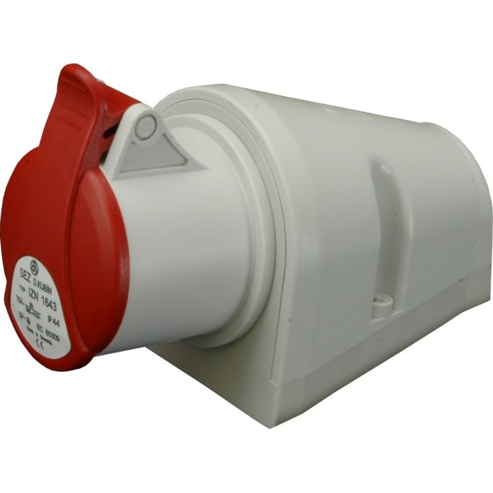 Priza fixa cu montaj aplicat, 32A, 400V, IP44, 4 Poli, IZN3243, SEZ