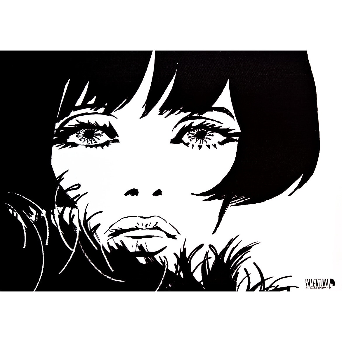 Tablou Canvas Valentina by Guido Crepax, TOPSTAR, 35x50 cm