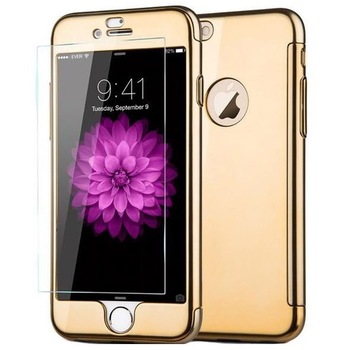Husa Joyroom 360 (fata + spate + folie sticla) pentru iPhone 7 Plus, Gold Husa Joyroom 360 (fata + spate + folie sticla) pentru iPhone 7 Plus, Gold