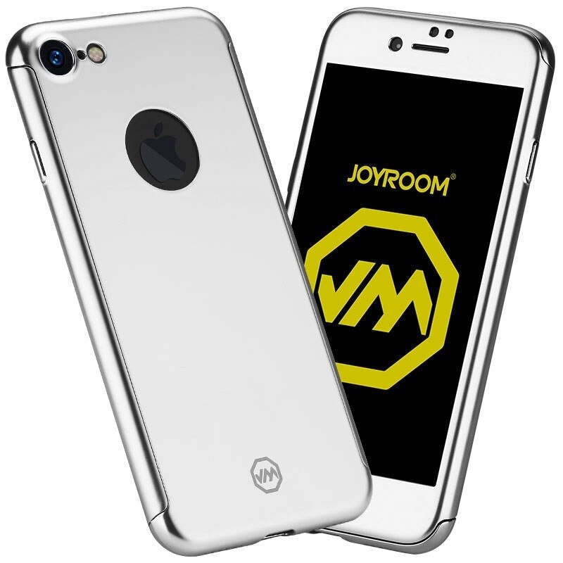 Husa Joyroom 360 (fata + spate + folie sticla) pentru iPhone 7, Silver